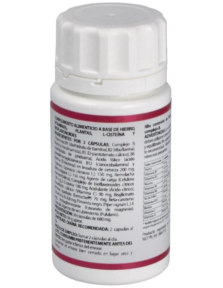 Holomega Ferro Plus 180 Cáp. de Equisalud