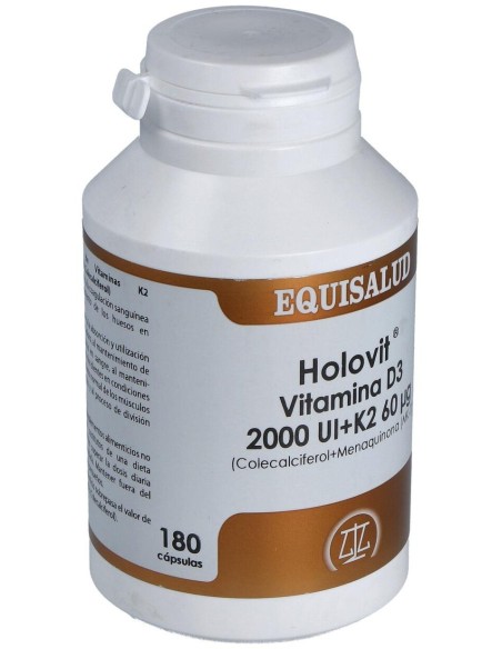 Holovit Vit. D3 2000Ui+K2 60Mcg+Menaquinona 180Cap de Equisalud