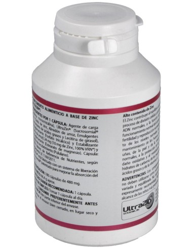 Holomega Zinc Liposomado 180Cap. de Equisalud