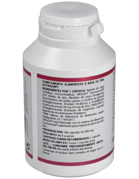 Holomega Zinc Liposomado 180Cap. de Equisalud