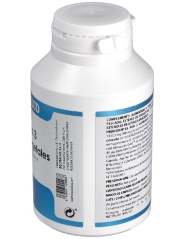 Omega 3 Esteroles Vegetales Vit K2, D3, E 120Cap de Equisalud