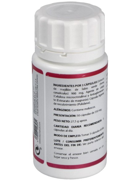 Holoperna Mejillon De Labio Verde 50Cap. de Equisalud