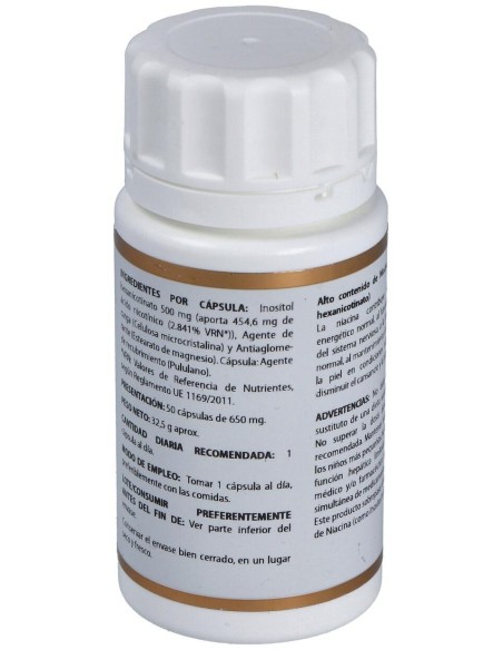 Holovit Niacina No Ruborizante 500Mg. 50Cap. de Equisalud