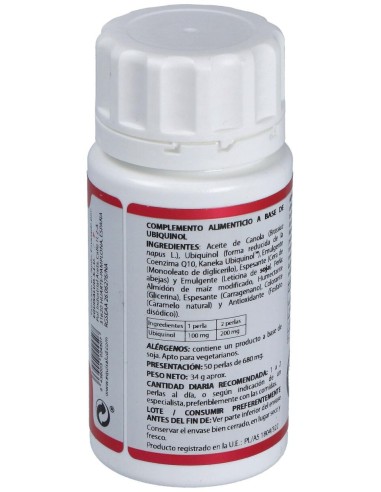 Holomega Ubiquinol 100Mg 50Perlas de Equisalud