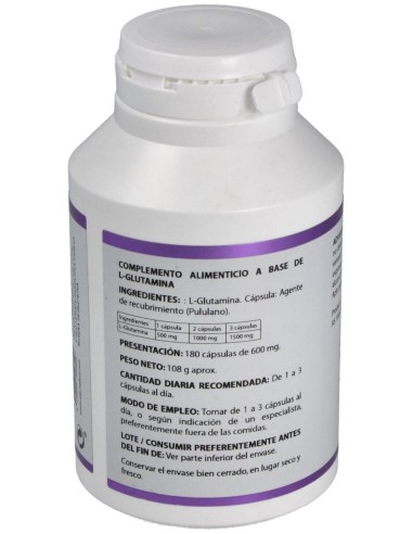 Holomega L-Glutamina 180Cap. de Equisalud