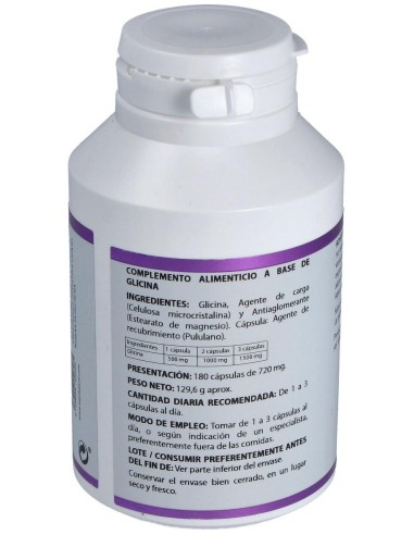 Holomega Glicina 180Cap. de Equisalud