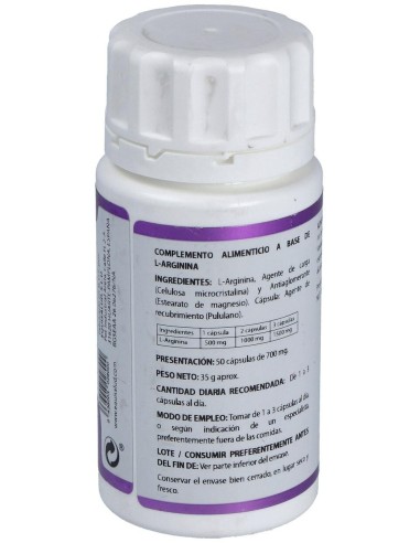 Holomega L-Arginina 50Cap. de Equisalud