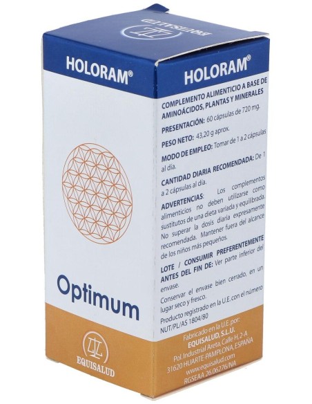 Holoram Optimum 60Cap. de Equisalud