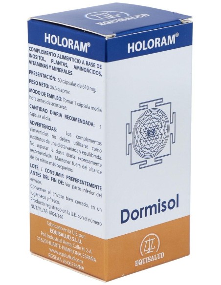 Holoram Dormisol 60Cap. de Equisalud