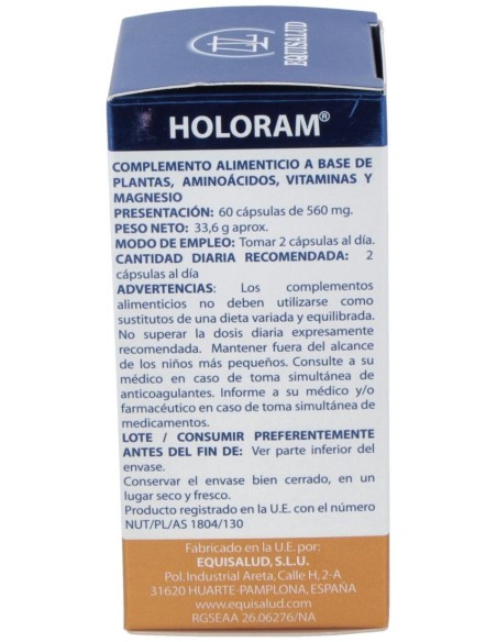 Holoram Cronisol-D (Cronidol) 60Cap. de Equisalud