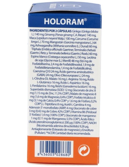 Holoram Cerevitan 60Cap. de Equisalud