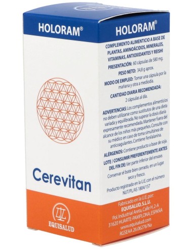 Holoram Cerevitan 60Cap. de Equisalud