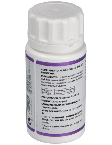 Holomega L-Histidina 50Cap. de Equisalud