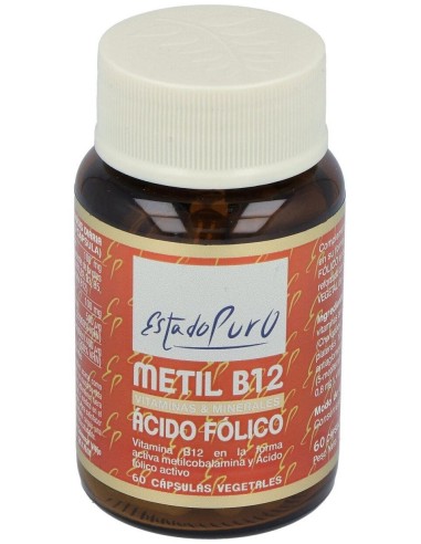 Metil B12 Acido Folico 60Cap. Estado Puro de Tongil