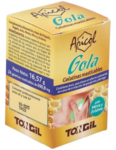 Apicol (Aligel) Gola Plus 24Perlas de Tongil