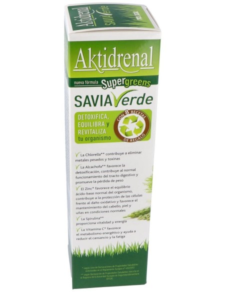 Aktidrenal Savia Verde 500Ml. Lineabel de Tongil