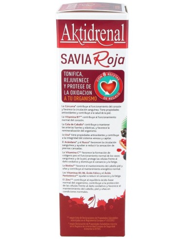 Aktidrenal Savia Roja 250Ml. Lineabel de Tongil