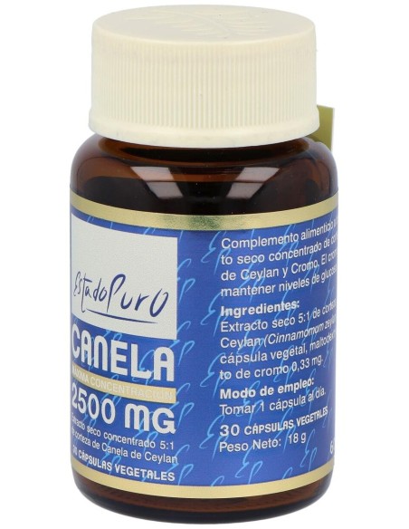 Canela 2500Mg. 30Cap. Estado Puro de Tongil