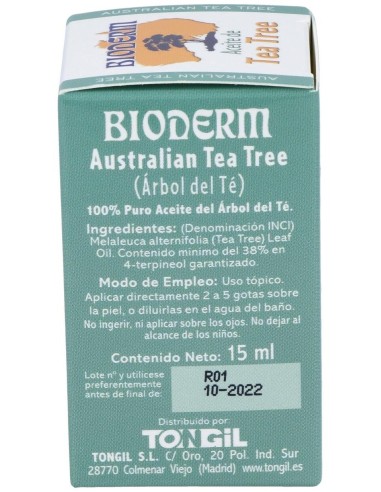 Bioderm Aceite Arbol Del Te 15Ml Bioderm de Tongil