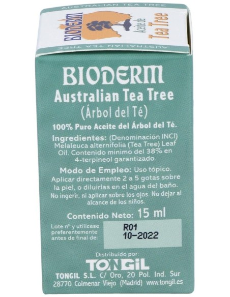 Bioderm Aceite Arbol Del Te 15Ml Bioderm de Tongil