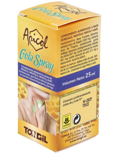 Apicol Gola Spray 25Ml de Tongil