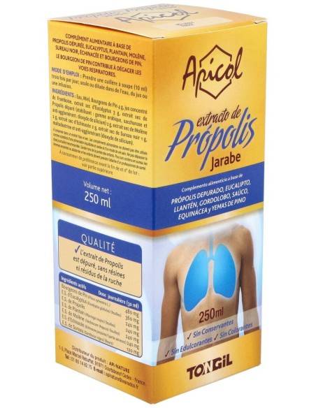 Apicol Extracto Propolis Jarabe 250Ml. de Tongil
