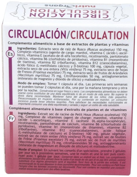 Nutriorgans Circulacion 40Comp de Tongil