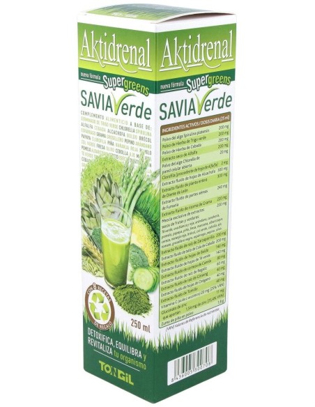 Aktidrenal Savia Verde 250Ml. Lineabel de Tongil