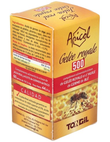 Apicol Jalea Real 500Gr. 60Perlas de Tongil