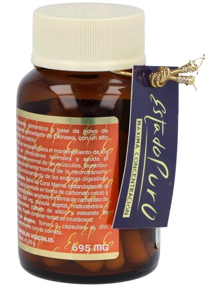 Calcio Coral 1000Mg. 60Cap. Estado Puro de Tongil