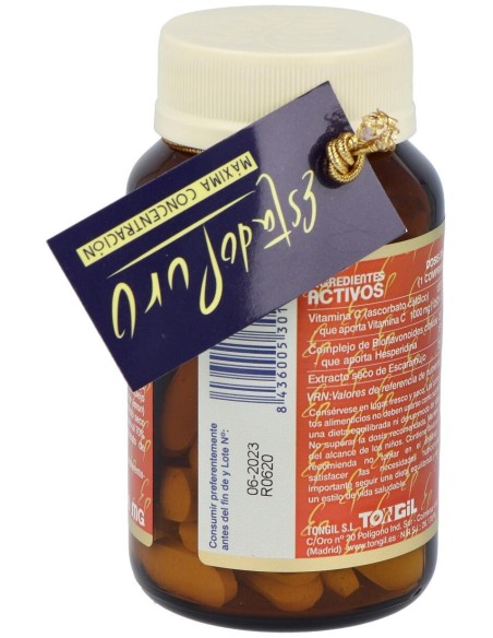 Vitamina C-1000 No Acida 100Comp. Estado Puro de Tongil