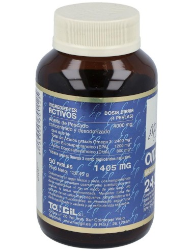 Omega 3 2400 Tg 90Perlas Estado Puro de Tongil