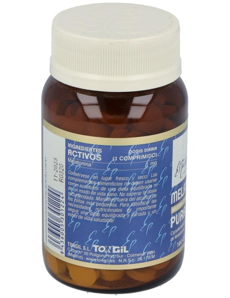 Melatonina Pura 1Mg. 180Comp. Estado Puro de Tongil