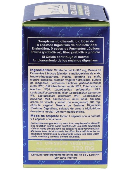 Maxi Enzimas Con Probioticos 40Cap. Estado Puro de Tongil