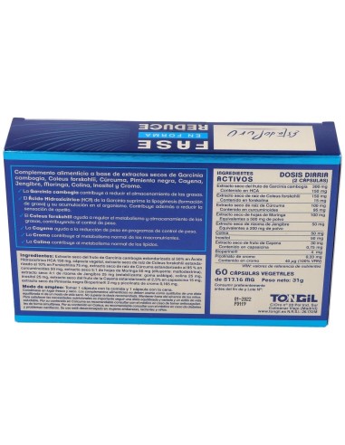 Fase Reduce En Forma 60Cap. Estado Puro de Tongil