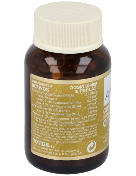 Omega 3 Tg Omega 6 Aceites Activos 100Perlas de Tongil