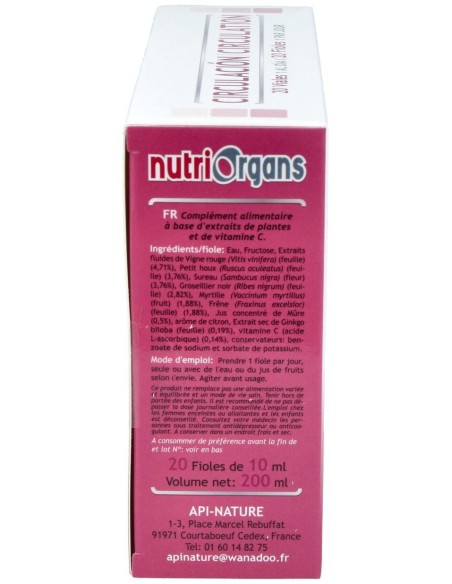 Nutriorgans Circulacion 20Amp. de Tongil