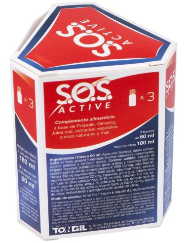 Sos Active 3Frascos 60Ml. de Tongil