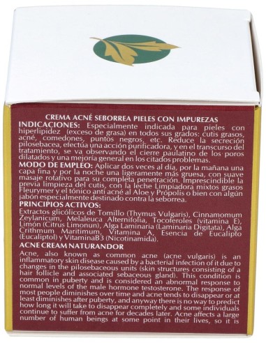 Crema Acne-Seborrea 50Ml. de Fleurymer