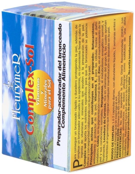 Complex Sol Vitaminas+Minerales Para El Sol 60Cap. de Fleurymer