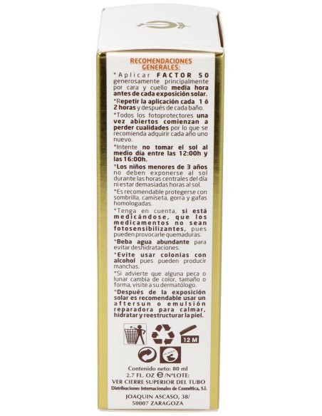 Crema Solar Facial Spf-50 Tubo de Fleurymer
