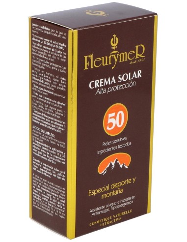 Crema Solar Facial Spf-50 Montaña 80Ml. de Fleurymer