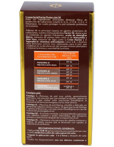 Crema Solar Facial Spf-50  Montaña de Fleurymer