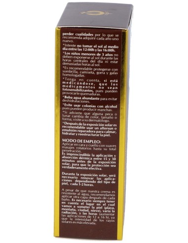 Crema Solar Facial Spf-50  Montaña de Fleurymer