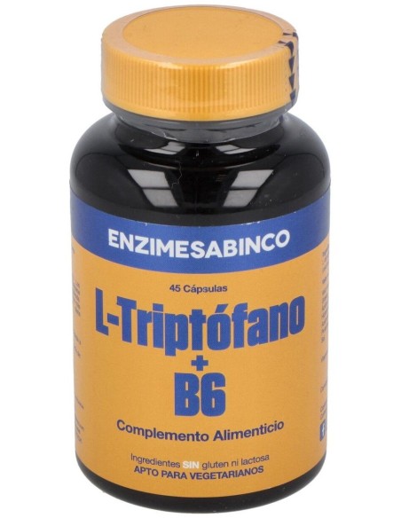 Triptofano Con Vit. B6 45Cap. de Enzime - Sabinco
