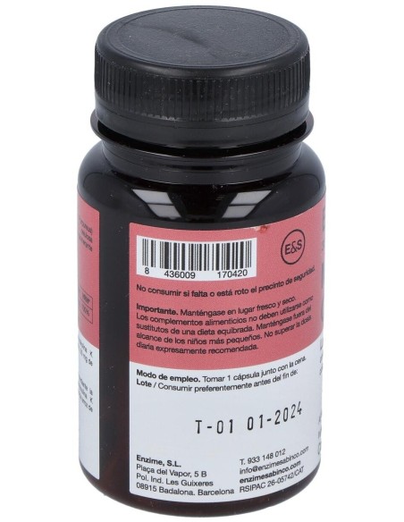 Monakolina Forte +Q10+D3 30Cap. de Enzime - Sabinco