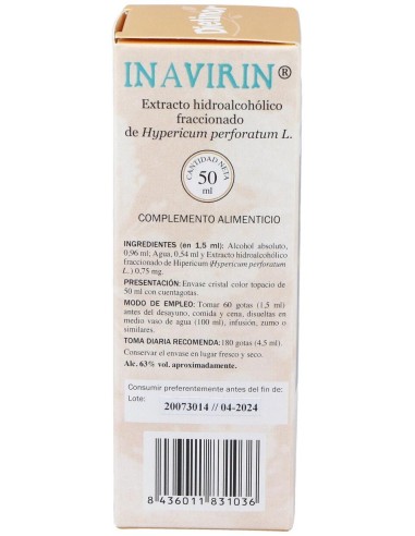 Inavirin Extracto Hidroalcohólico 50 Ml de Naturemost