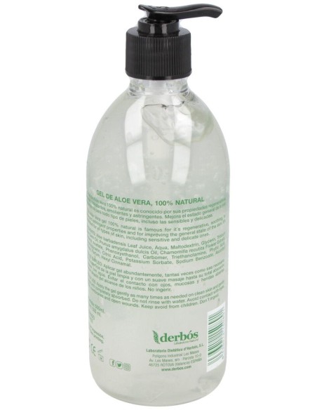 Gel Aloe Vera 100% Natural 500Ml. de Derbos