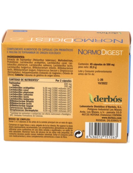 Normodigest 45Cap. de Derbos