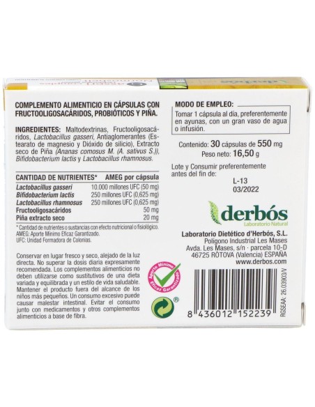 Gasseri Complex (Formula Mejorada) 30Cap. de Derbos